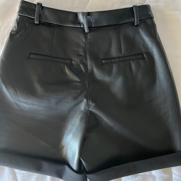 Faux leather short shorts by Wilfred - Aritzia - Picture 2 of 9